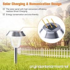 [2018 UPGRADED] Solar Pathway Lights Outdoor for Garden/Path/Walkway/Landscape 7LM LED Auto On/Off Operation Waterproof Stainless Steel Anti-corrosion Firm Design 6 PACKS for Yard/Patio/Lawn - B07B3LYD35