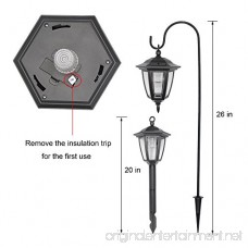 Maggift Lantern Outdoor Shepard Path Hanging Solar Lights 2 Pack - B01MCX8UZT
