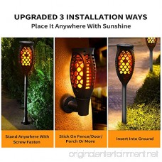 MZD8391 Waterproof Solar Torch Lights Upgraded Dancing Flame Solar Garden Path Light Outdoor Garden Decorations Landscape Pathway Light With Auto On/Off Dusk to Dawn (2 Pack) - B07D6LGTMS