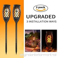 MZD8391 Waterproof Solar Torch Lights  Upgraded Dancing Flame Solar Garden Path Light  Outdoor Garden Decorations Landscape Pathway Light With Auto On/Off Dusk to Dawn (2 Pack) - B07D6LGTMS