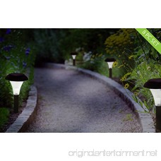 Qualitus Solar Powered LED Garden Stake Lights Perfect for Path Patio Deck & Driveway featuring 2x lumen weatherproof construction energy saving long lasting no wires & easy install (8 pack) - B01CIVYN6U