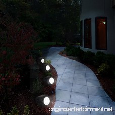 Solar Powered Rock Lights (Set of Four)- LED Outdoor Stone Spotlight Fixture for Gardens Pathways and Patios by Pure Garden - B00WQQA5KQ