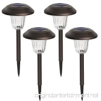 Solpex 4 Pcs Solar Powered LED Path Lights  High Lumen Automatic Led for Patio  Yard  Lawn and Garden(Bronze Finished  Warm White) - B07B452SR4