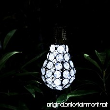 StarryMine Solar Light Bulb Diamond Style Waterproof Solar Rotatable Outdoor Garden Camping Hanging LED Light Lamp Bulb (Cool White) - B07D66ZFKZ