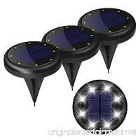 VINTAR [4-Packs] LED Solar Ground Lights  in-Ground Waterproof Lights with 8 LEDs for Garden Pathway Yard  Driveway  Lawn. - B07BSBLH2Z