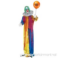 Collections Etc Animated Creepy Clown Life Size Halloween Décor  Outdoor or Indoor  Motion-Activated Sound - B07FBYH628