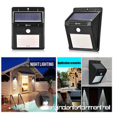 Contixo Solar Powered 20-LED Night Motion Sensor Outdoor Light Waterproof Driveway Door Patio wireless 4 pack - Best Gift - B073VB79XS