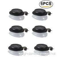 LED Solar Garden Light Outdoor SMY Upgrade LED Solar Gutter Lights with Adjustable Bracket  IP55 Waterproof Solar Security Lights for Patio Fence  Garden  Wall  Yard  Attic  Walkway (6pcs  Pure white) - B07CQQ76SC