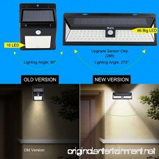 MUCH Solar Lights Outdoor 86 LED Super Bright Wide Angle Solar Powered Motion Sensor Light Wireless Security Wall Lights for Garage Patio Garden Driveway Yard RV - B075D3GYJL