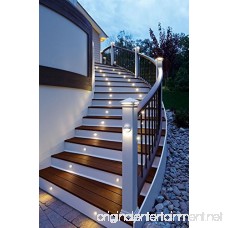 ø1.38'' Low Voltage LED Outdoor Recessed Deck Lighting Kits 10pcs IP65 Waterproof Stairs Patio Step Lights for Landscape Yard Decoratio Warm White Bronze - B07DRFJMDT