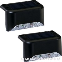 Portfolio 2X 2-Light Black Solar LED Railing Light Kit - B01MY6IPZT