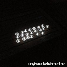 Solar Dots: Dock/Deck Courtesy Lights- Low Light White LED for Walkways & Pathways (Recessed/Flush Mount) 4-Pack Drill Bit Included - B01G4HXK5E