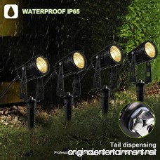 4 Pack LED Spotlights Outdoor ProGreen 12V 1080LM Waterproof COB Led Landscape Lighting with UL Listed Adapter 3000k Warm White Decorative Lamp Wall Light for Lawn Garden Along Driveway or Pathways - B076J2P1VT
