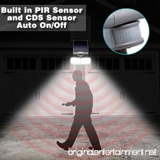 ANKO Solar Powered Motion Sensor Light Adjustable Head IP44 Waterproof Outdoor Solar Wall Light with Three Control Dials. Suitable for Patio Deck Yard Garden Driveway etc. (1 PACK) - B075LVHK9G