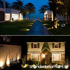 B-right Outdoor Solar Powered Spotlight Waterproof Landscape Lighting with 2x2W Warm White Spotlights Auto On/Off Sensor for Patio Garden Courtyard Lawn - B07CZGQBLG