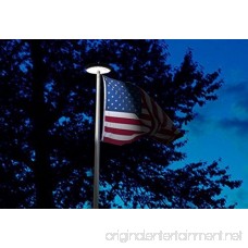 Bear Motion Solar Flag Pole Light for Most 15 to 25 Ft Flag Pole Solar Powered Flagpole LED Light - B075QBGWGW