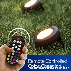 Enbrighten Seasons LED Landscape Lights (50ft.) Selectable White & Color Changing 6 Lifetime Pucks Wireless Remote Outdoor Commercial Grade Weatherproof Spotlight Garden Path Light 41012 - B07C34T1J5