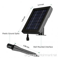 findyouled Solar Flood lights Outdoor Landscape Lighting 60LED/120Lumen Cast Aluminium Wall/In-ground Lights 2-in-1 Adjustable Light with a 16.4ft Cable Auto On/Off (Warm White) - B00NWK51WC