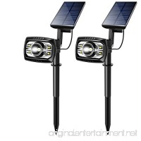 ieGeek Solar Spotlight  2-in-1 LED Solar Wall Lights  Outdoor Landscape Security Lighting for Path Garden Backyard Lawn Pool  IP 65 Waterproof  Adjustable 3 Lighting Modes Auto On/Off  2 Pack - B07CVW3QZS