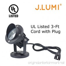 J.LUMI GBS9809 LED Outdoor Spotlight 9W 120V AC Replaces 75W Halogen Metal Ground Stake Daylight White Outdoor Flag Light Landscape Spotlight UL-Listed Cord with Plug Not Dimmable - B013FXGB5Q