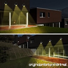 jerayley Solar Spotlights Upgraded 2-in-1 solar Landscape Lights Wall Light 180 ° Adjustable Waterproof Outdoor Auto On/Off (warm white 3000K) - B07F6338R9