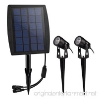LEDGLE LED Solar Spotlight Outdoor Waterproof Light with Automatic On/Off for Driveway - B06XQSD8ZV