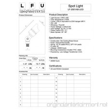 LFU Solid Brass Constructed Built-in LED Spot Up Flood Light. Low Voltage. (1 Pyris) - B01ESIXYNE