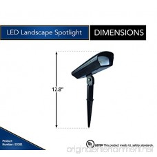 Moonrays Solar LED Landscape Spotlight and Flood Light (20 Lumens Black) - B00I8VW5XS