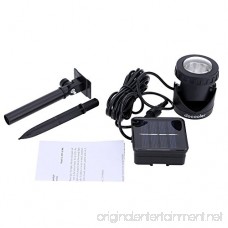 Outdoor Solar Powered LED Spotlight Lamp 6 LEDs Waterproof Available for Pool Use - B0090XR40C