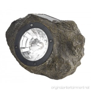Paradise by Sterno Home Solar Polyresin Rock Spot Light Stone - B00IU21OWS