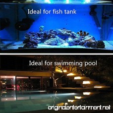 Remote Control Submersible Lamp Pond Lights [Set of 4] IP68 Underwater Aquarium Spotlight 36LED Color Changing Landscape Decorative Light For Fountain Fish Tank Swimming Pool Garden Grass Path Land - B074Z6CLB9