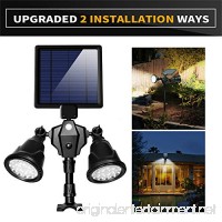 Solar Lights Outdoor  xtf2015 Upgraded Motion Sensor Solar Light Double Spotlights 36 LEDs 1000LM Waterproof Solar Powered Security Lights for Garden Patio Porch Deck Yard Garage Driveway Outside Wall - B07FGF6FW3