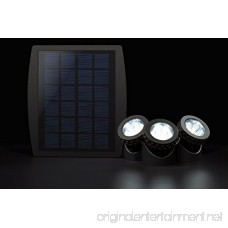 Solar Powered Adjustable Waterproof Outdoor Security Night Light 18 LEDs Landscape Spotlight Projection Light with 3 Submersible Lamps for Garden Pool Pond Outdoor Decoration & Lighting White - B01HYXBYUK