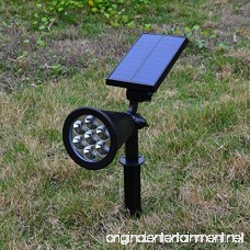 Solar powered spot lights outdoor 7 led multi color Bright & Dark Sensor Solar Garden Lights for the patio lawn & garden Waterproof Security (two model: Changing & fixed color) - B075FWMFK9