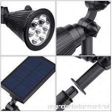 Solar Powered Spotlights 7 Color LED Landscape Lights Solar lights Outdoor 2 in 1 Adjustable Auto-on/off Waterproof Security Wall Lighting for Garden Patio Driveway Yard (Pack of 2) - B075XKQ5ZV