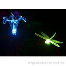 Solaration KB1041 Solar Stake Flower Hummingbird Butterfly and Dragonfly Garden Stake Lights Four Pieces Set - B00B37B42M