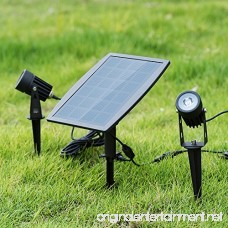 Xinmax Solar Spotlight Warm White Waterproof Outdoor Solar Lights Landscape Lighting Auto”ON/OFF” Garden Patio Decoration Lightings - B075ZMHVYM