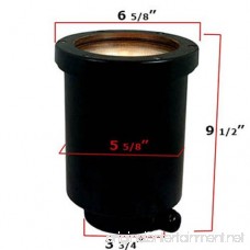 ABS Composite In Ground Well Light w/ Open Face Cover - PGAU999 (Black - Composite) - B07B3Q5JN8