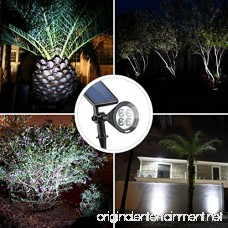 AMIR Solar Spotlights Upgraded Solar Garden Light Outdoor 360° Adjustable 4 LED Landscape Lighting Waterproof Solar Wall Light with Auto On/Off for Yard Driveway Pathway Pool Patio (2 Pack White) - B01HBF67XA