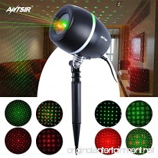 ANTSIR Christmas decoration Red & Green Star show Dynamic Lighting Projector Light Waterproof Star Projector Show for Home Garden Party and Landscape - B01M6WREDD