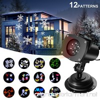 Christmas Projector Lights Outdoor Switchable Pattern Displays Projector Show Waterproof Rotating Projection Light for Decoration Lighting on Christmas Holiday Party Home - B07718T671