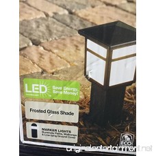 Hampton Bay Low-Voltage Black Square Integrated LED Outdoor Bollard Path Light - B075KPJL4X