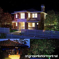 IMAXPLUS Christmas Laser Lights Outdoor Projector Lights Moving Red and Green Stars Laser Show for Christmas Holiday Party Landscape and Garden Decoration - B01MRFJ3HH