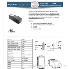 Magnitude 24V 200W Magnetic LED Dimmable Driver UL Standard ETL Nema 3R Enclosure M200L24DC-AR - B00G3K411A