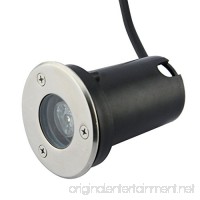 RSN LED Underground Inground Light 1w Low Voltage 12v Warm White with Stainless Steel Cover - B013GJ9B24