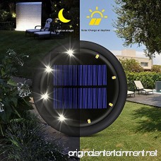Solar Ground Lights Outdoor 8 LED Waterproof Sensing Lawn Light Landscape Powered Light for Backyard Garden Pathway - B07BSBRN7D