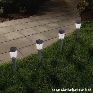 Solar Powered Lights (Set of 24)- LED Outdoor Stake Spotlight Fixture for Gardens Pathways and Patios by Pure Garden - B00WQQA5YM