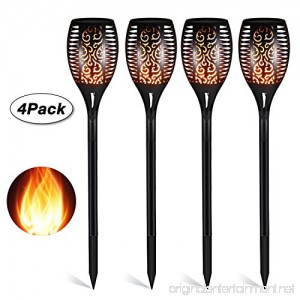 Solar Torch Light with Flickering Flame Lighting Wireless Decorations/Landscape Led Solar Lamps Outdoor Garden Patio Lawn Yard Waterproof Powered Solar Spotlights Decor Driveway Dusk To Dawn (4 Pack) - B0792TLHLW