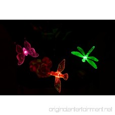 Solaration 1004S Solar Garden Stake Lights with Hummingbird Dragonfly and Butterfly - B004BADKKW