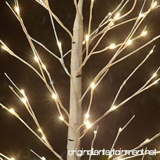 Strong Camel 8FT 132L LED Birch Light Tree W/ Icicle Twinkling (Warm White) - B017YJYQI6